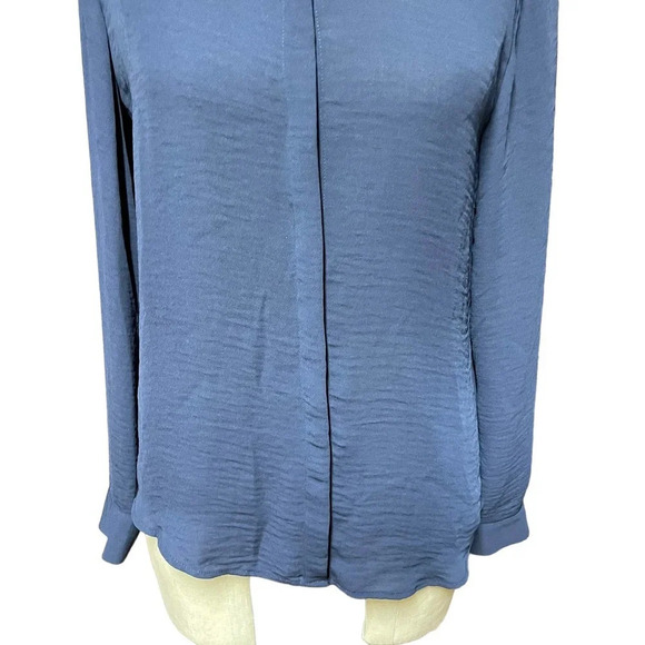 Scotch & Soda Jolie Vagabonde Navy Blue‎ Button Down Blouse Shirt Size Small - Picture 3 of 11